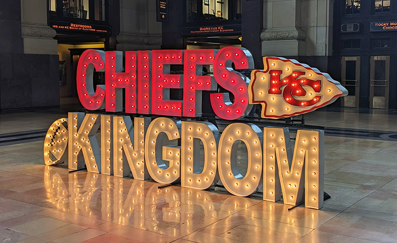 Union Station Goes Big with Photo-Ops for the 2023 Chiefs Playoff