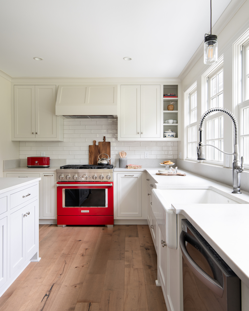Inset custom cabinetry designed by Stumpff HomeWorks and made by Profile Cabinet and Design