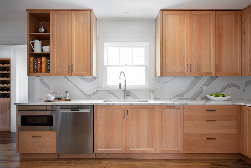 Full overlay custom cabinetry designed by Stumpff HomeWorks and made by Gillpatrick Woodworks